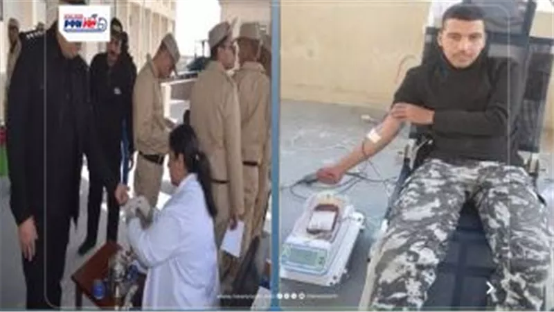 مديرية أمن البحر الأحمر تنظيم حملة للتبرع بالدم بمشاركة رجال الشرطة