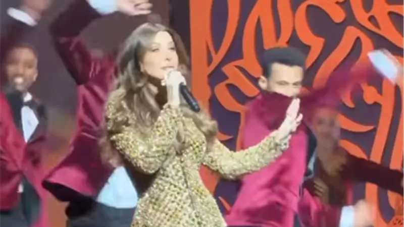 ابتدت ليالينا.. نانسي عجرم تحيي حفل الشركة المتحدة للكشف عن دراما رمضان 