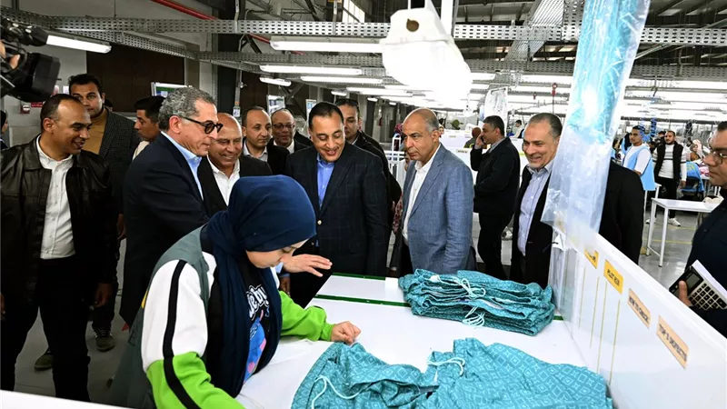 رئيس الوزراء يتفقد مصنع 