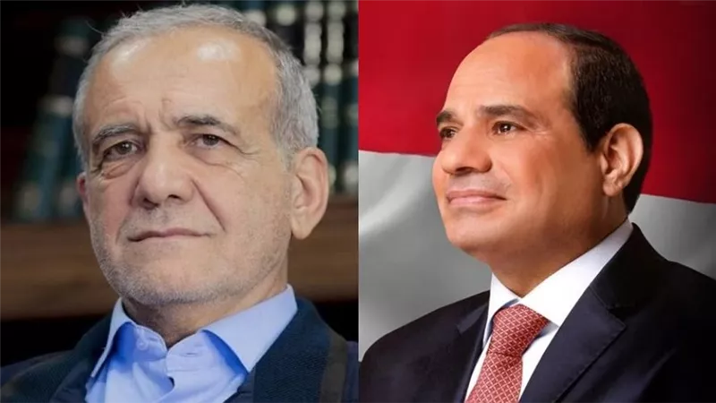 الرئيس السيسي يؤكد لبزشكيان استمرار مصر جهودها لعودة إيران وواشنطن إلى الحوار