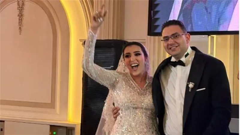 البطلة الأولمبية جيانا فاروق تحتفل بزفافها في أجواء عائلية 