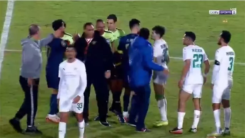 أهداف وملخص مباراة الزمالك والمصري الشوط الثاني (2-1) اليوم بالكونفدرالية