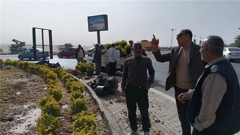 رئيس جهاز العبور يتابع أعمال تطوير ميدان عمر مكرم بمحور 30 يونيو