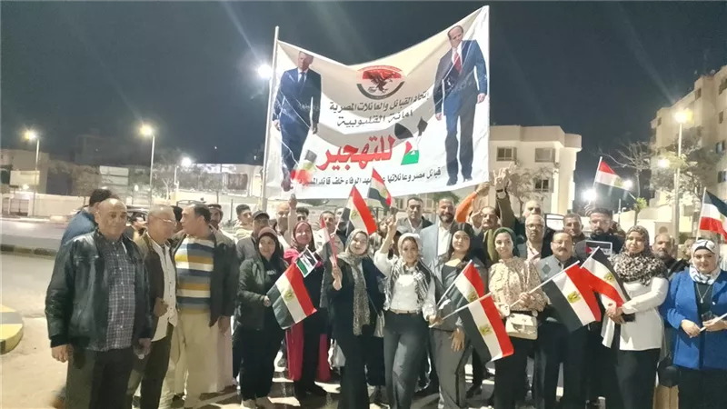 كلنا خلف القائد.. أهالي القليوبية القليوبية يحتشدون لرفض التهجير ودعم القيادة