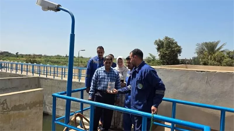 رئيس مياة المنوفية يتفقد بعض محطات المياه والصرف بفرع الباجور