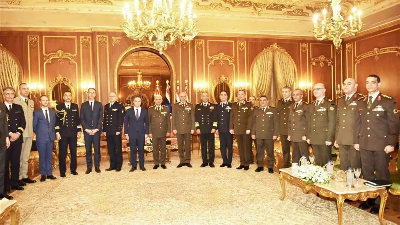 وزير الدفاع والإنتاج الحربي يلتقى وزير الجيوش الفرنسية 