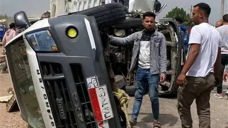 شهداء لقمة العيش.. وفاة 5 أشخاص من الفيوم في حادث بدولة ليبيا |صور