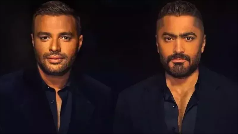 البقاء لله ياحبيبي.. تامر حسني ينعي رامي صبري في وفاة والدة زوجته