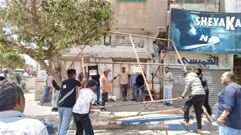 ضمن الموجة 25.. حملة مكبرة لإزالة التعديات على أملاك الدولة بنطاق حى الأربعين 