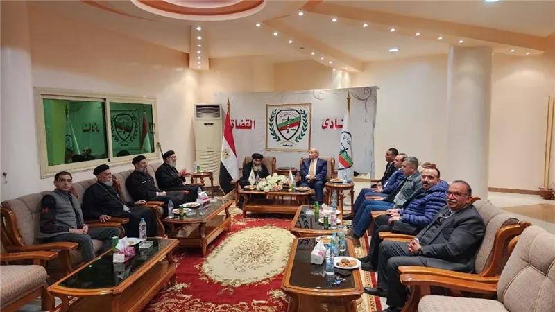 مطران بورسعيد يترأس وفدًا لزيارة نادي القضاة لبحث سبل التعاون بين الطرفين