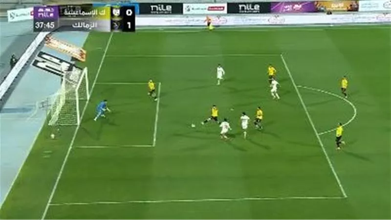 أهداف وملخص مباراة الزمالك وكهرباء الإسماعيلية الشوط الأول في الدوري المصري