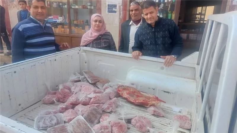 ضبط 35 كجم لحوم بلدية ومفرومة ومصنعات غير صالحة للاستهلاك الآدمى بالمنوفية