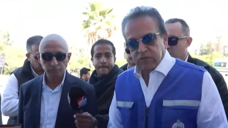 وزير الصحة يتفقد الاستعدادات الطبية لاستقبال المصابين الفلسطينيين بمعبر رفح