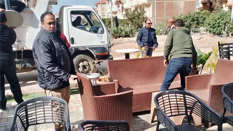 محلية رأس البر تواصل حملاتها المكبرة لرفع الاشغالات وتحسين المظهر الحضاري 