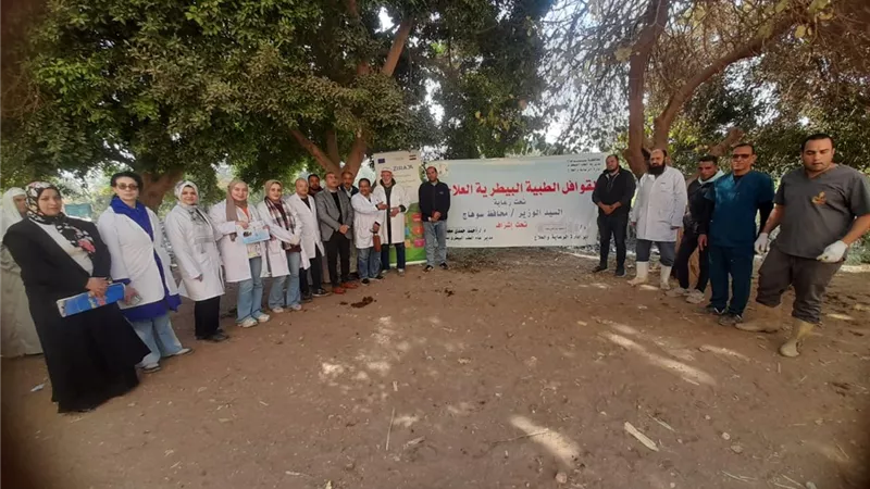 بالتعاون مع الاتحاد الأوروبي.. سلسلة  قوافل بيطرية مجانية في صعيد مصر