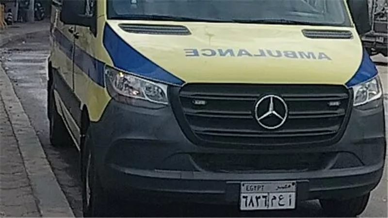 إصابة شخص في حـادث تـصادمه بسياره أمام مسجد بمدينة السادات المنوفية