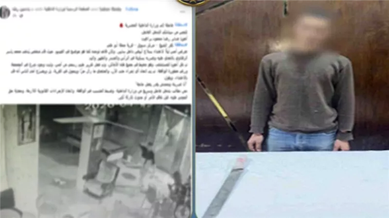 القبض علي المتهم بالتعدي علي شخص بسلاح أبيض بكفر الشيخ 