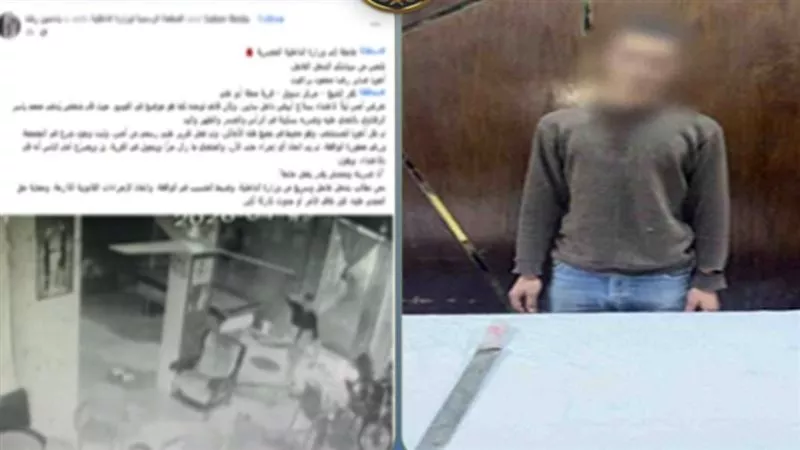 تحقيقات النيابة مع المتهم بالتعدي بسلاح أبيض على تاجر خردة بكفر الشيخ