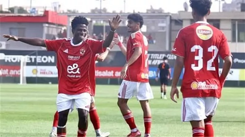 الأهلي يفوز على سموحة بثنائية في دوري الجمهورية للشباب