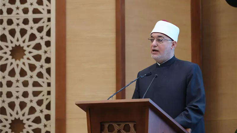 المفتي: القضية الفلسطينية ليست ملفًا سياسيًّا عابرًا بل هي قضية حق ومحور عدل