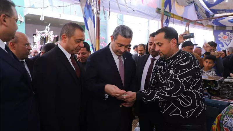 محافظ دمياط يفتتح معرض اهلا رمضان بمدينة كفر البطيخ