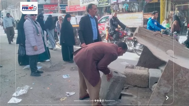 حملات يومية للنظافة العامة ورفع الإشغالات وعوائق الطريق بمركز ومدينة أبشواي