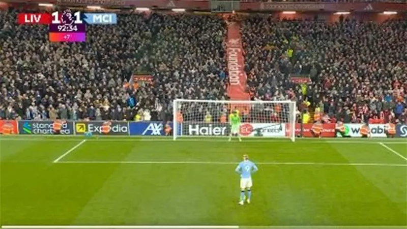 ملخص ونتيجة مباراة ليفربول ومان سيتي (1-2) الشوط الثاني في الدوري الإنجليزي