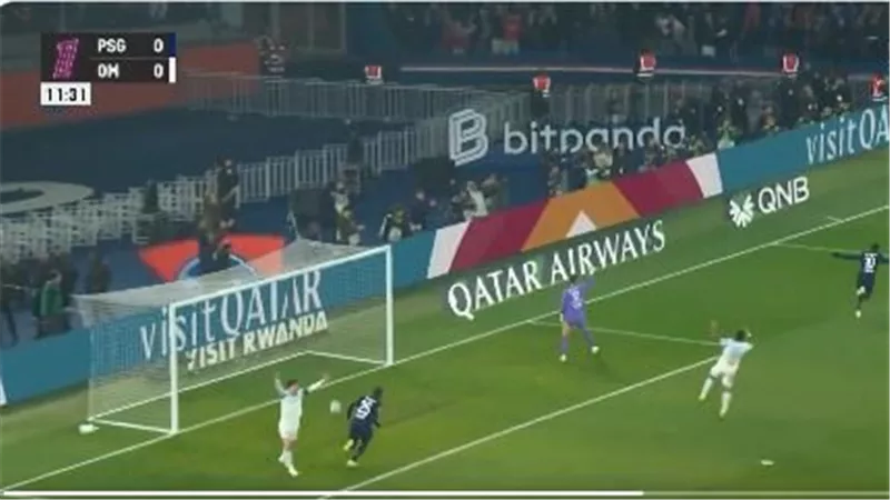 ملخص وأهداف مباراة باريس سان جيرمان ومارسيليا الشوط الأول في الدوري الفرنسي