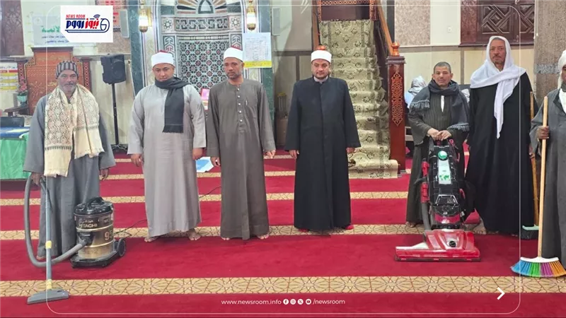 أوقاف الفيوم تواصل فعاليات حملة النظافة الموسعة بالمساجد استعدادًا لشهر رمضان 