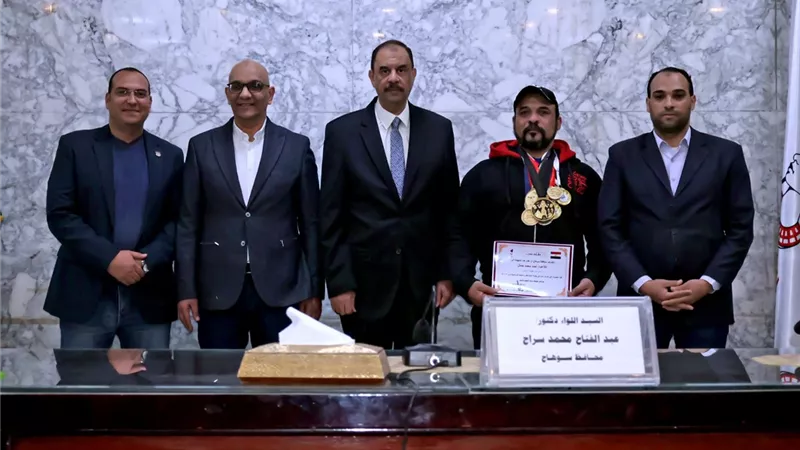 محافظ سوهاج يكرم 97 من اللاعبين المتفوقين في البطولات العربية والإفريقية