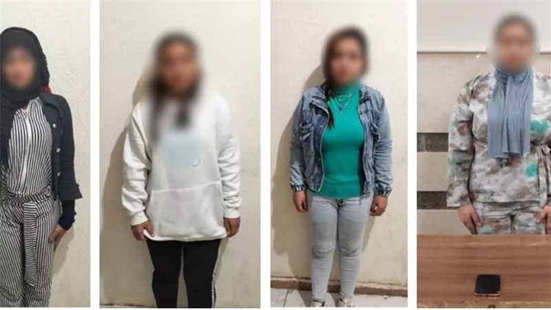 سقوط 4 سيدات يمارسن الأعمال المنافية للآداب من خلال تطبيق إلكتروني