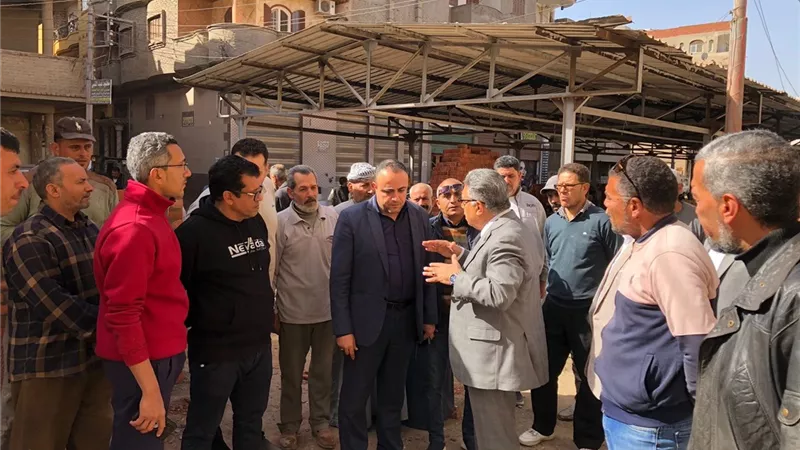 محافظ الدقهلية يتفقد السوق الحضاري بمدينة أجا ويشدد على نقل الباعة 