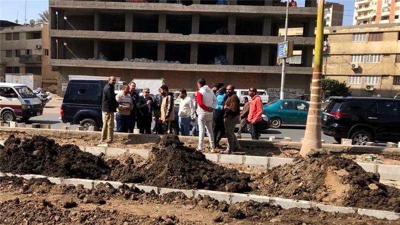 محافظ الدقهلية يتفقد أعمال إنشاء الحديقة المفتوحة بشارع الجيش في المنصورة