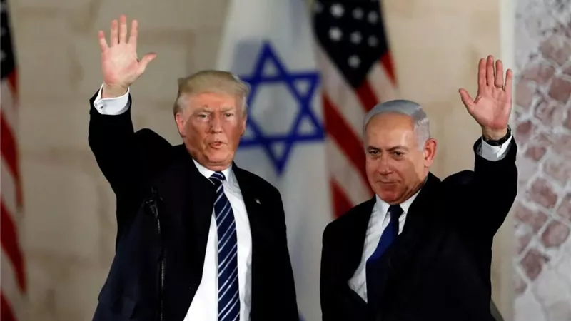 بعد اختراقه.. ظهر ترامب ونتنياهو على التليفزيون الرسمي الإيراني