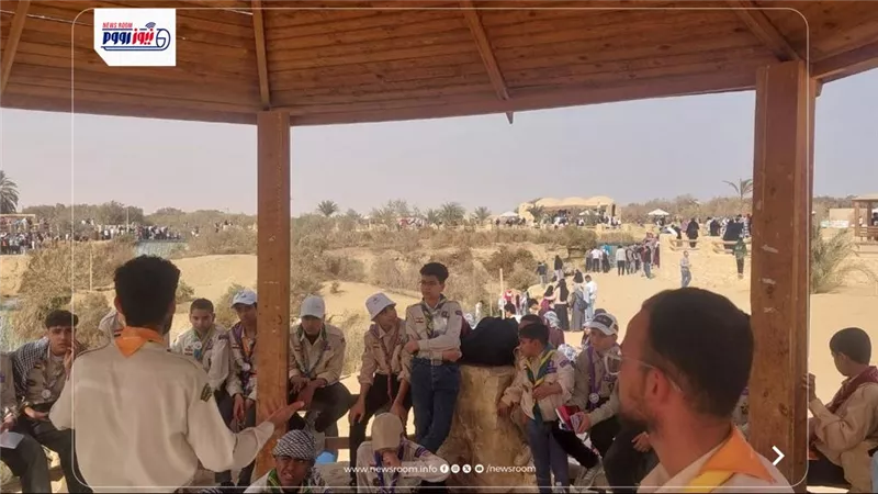 طلائع فتيان الكشافة ينظمون ورش عمل بيئية وتوعوية وسط الطبيعة بوادي الريان 
