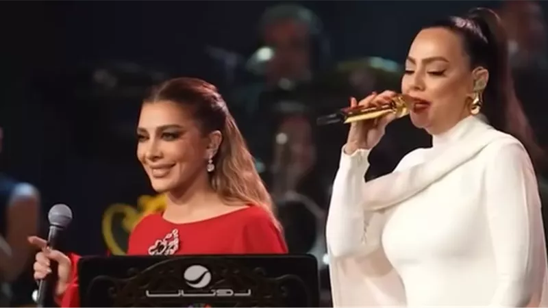 أصالة تغني بالتركي برفقة التركية إبرو غوندش في حفلها بالرياض |فيديو 