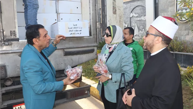 بني سويف تستقبل دفعة جديدة من لحوم صكوك الأوقاف لدعم «مطبخ المصرية»