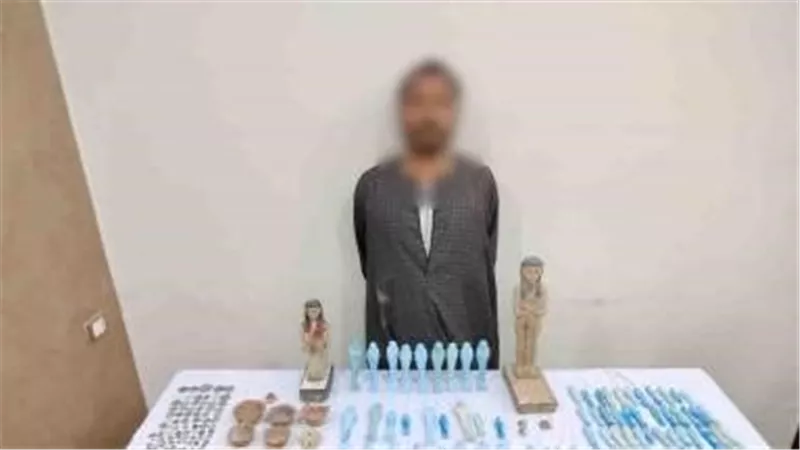 عصور فرعونية ويونانية.. سقوط تاجر آثار بحوزته 509 قطعة في أسيوط