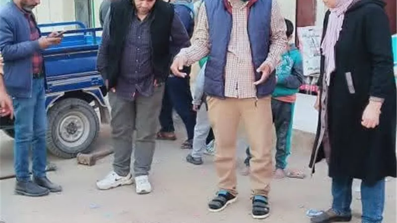 هبوط أرضي محدود بنزلة القبيصي بطما دون خسائر بشرية