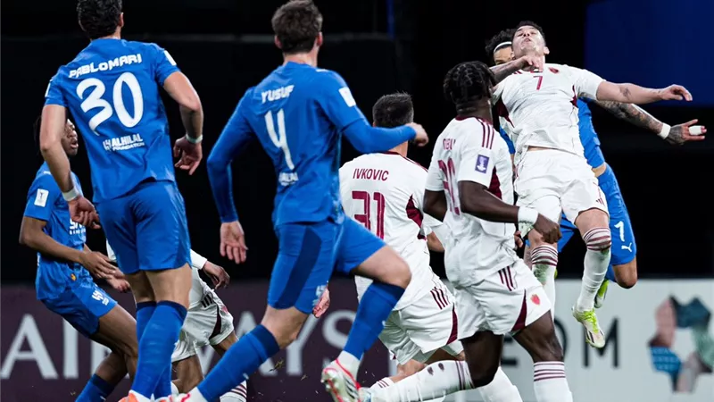 أهداف وملخص مباراة الهلال والوحدة الشوط الأول اليوم في دوري أبطال آسيا