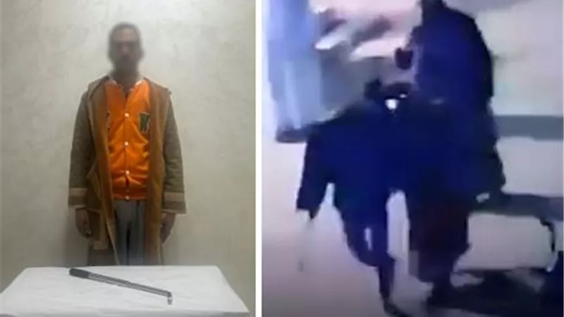 نجل عمه وبينهما خلافات..كشف ملابسات فيديو تعدى شخص على آخر بقطعة حديد 