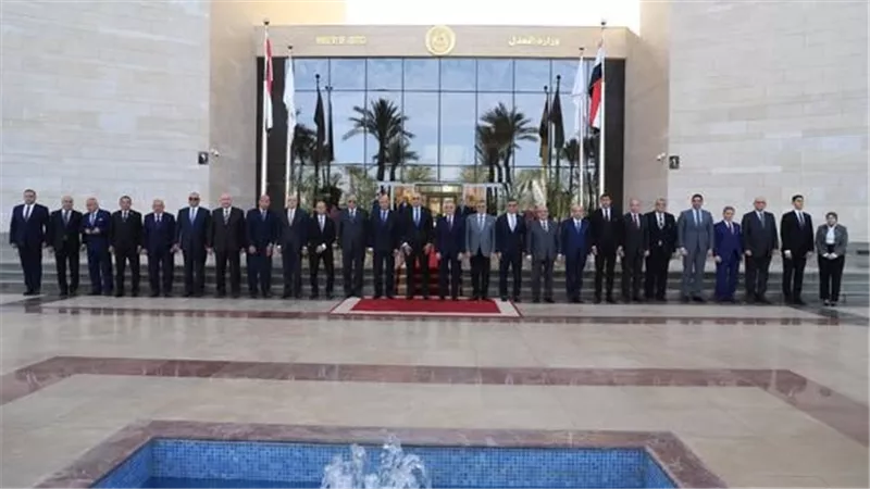 رئيس محكمة النقض يهنئ المستشار محمود الشريف بمناسبة توليه حقيبة وزارة العدل