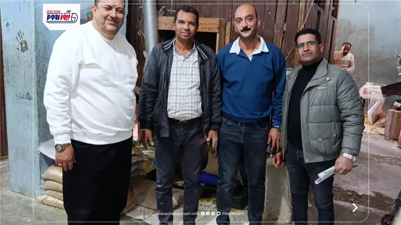 ضبط 12 طن مكرونة معبأه ومدون عليه علامات تجارية وهميه بمصنع بالفيوم