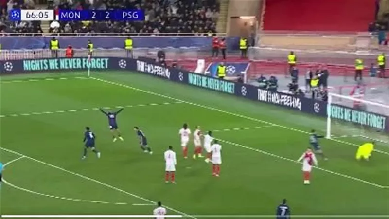 أهداف ونتيجة مباراة باريس سان جيرمان وموناكو الشوط الثاني (3-2) بدوري الأبطال