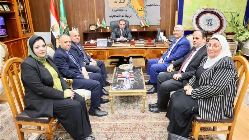 1. محافظ المنوفية يستقبل رئيس جنوب الدلتا للكهرباء لتهنئته بمنصبه الجديد