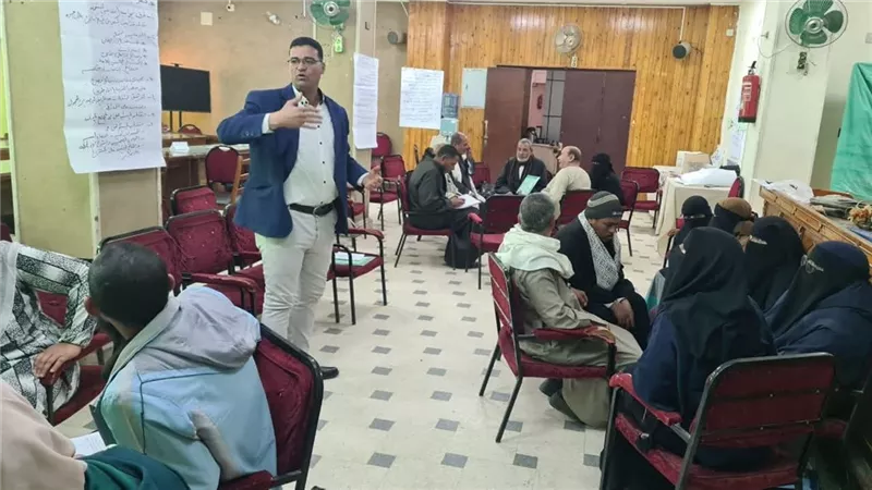 ورشة تدريبية ببني سويف تصنع «سفراء العدالة المائية» لصغار المزارعين