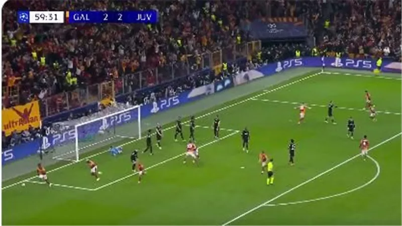 أهداف ونتيجة مباراة يوفنتوس وجالاتا الشوط الثاني (2-5) في دوري أبطال أوروبا