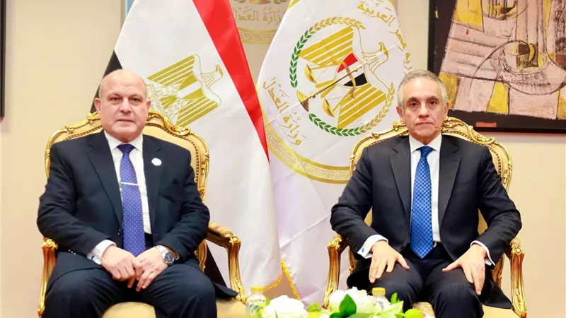 رئيس هيئة النيابة الإدارية يهنئ وزير العدل بمنصبه الجديد 