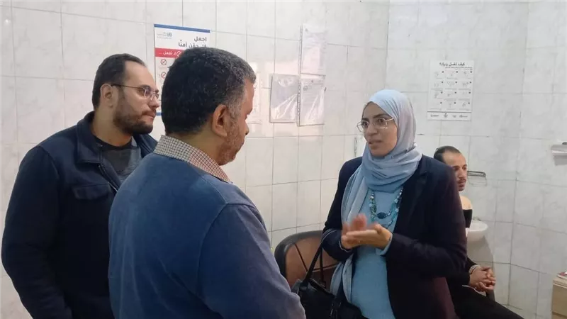 الإشراف الوقائي بصحة الإسماعيلية يتابع سير العمل بإدارة التل الكبير