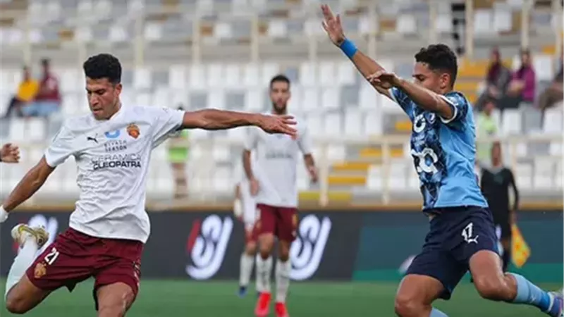 أهداف وملخص مباراة بيراميدز وسيراميكا كليوباترا الشوط الأول في الدوري المصري